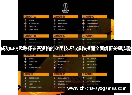成功申请欧联杯参赛资格的实用技巧与操作指南全面解析关键步骤